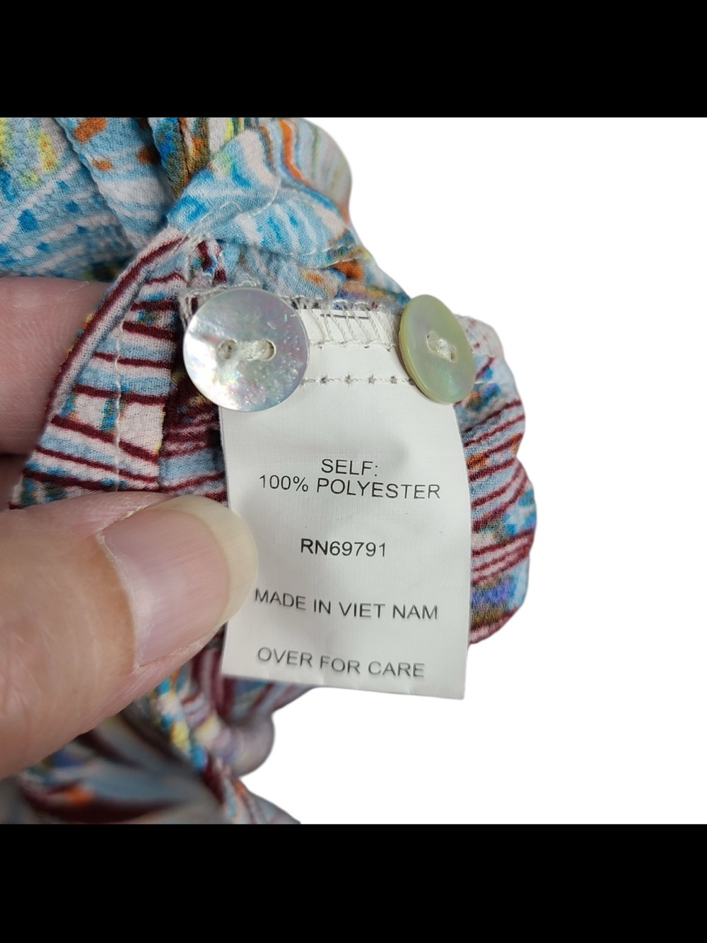 Anthropologie Fig and Flower lightweight multi-color floral tunic top - Picture 7 of 8
